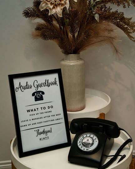 Audio Guestbook Black